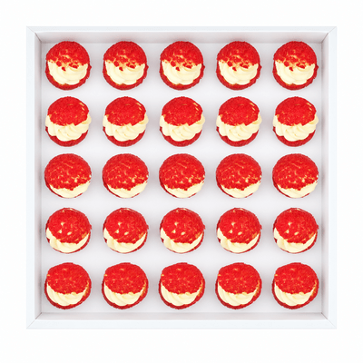 choux with vanilla-coconut cream and tangerine gel with yuzu 25 pcs